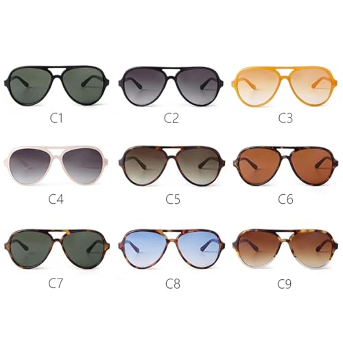 Trendy Gradient Blue Lens Sunglasses Women Vintage Men Shades Sun Glasses 7