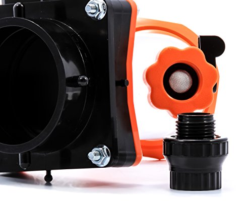 Camco Rhino Blaster Pro Tank Rinser | Features 45-Degree Angled Clear Elbow, Gate Valve And Vacuum Breaker For Backflow Prevention | Includes A 4-Prong Bayonet Swivel Fitting (39086) #TOP7