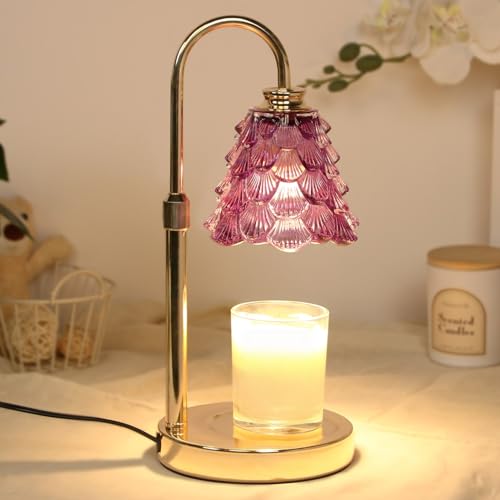 GEEZO Fragrance Candle Warmer LampElectric Candle Warmer with Timer & DimmerMom Christmas Birthday Gifts for Women House Warming Gifts New Home Bedroom Decor