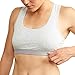 Produktbild DANISH ENDURANCE Damen Bralette BH aus Bio-Baumwolle 1 Pack (Grau Melange, Medium)