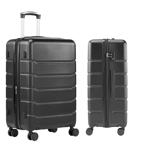 Simple Deluxe 28 Inch Expandable Hardside Carry On Spinner