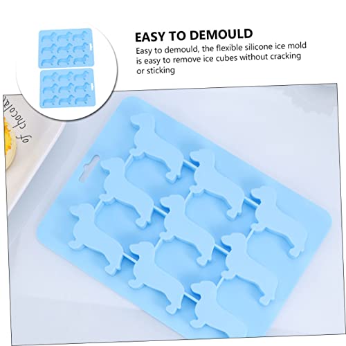 Molde para cubitos de hielo de silicón en forma de perro miniatura 5