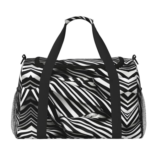 Sac de sport à rayures compact anti-encombrement taille unique