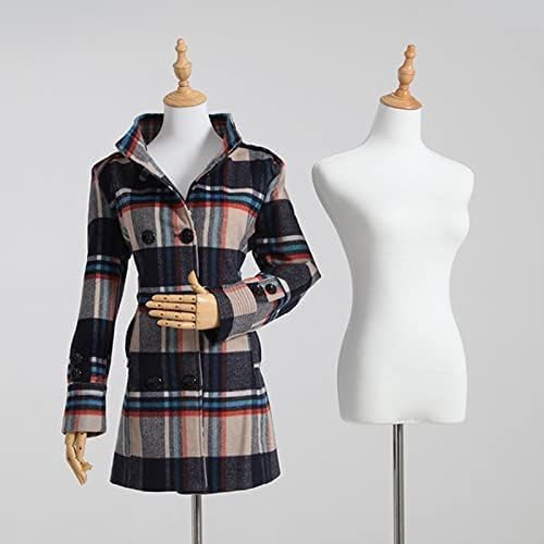 Torso Mannequin Stand, Female Mannequin Torso Dress Form, Height Adjustable Half Body Woman Model for Shop Window Clothing Display, 6 Styles