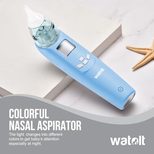 Image of Watolt Baby Nasal Aspirator - Electric Nose Suction for Baby - Automatic Booger Sucker for Infants - Battery Powered Snot Sucker Mucus Remover for Kids Toddlers