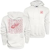 Blue 84 Standard NHL Officially Licensed Hooded Sweatshirt Front/Back Curl White