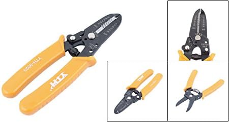 Sourcingmap Anti Slip Handle 20-30AWG 0.25-0.80mm Wire Stripper Cutter Orange - Image 3