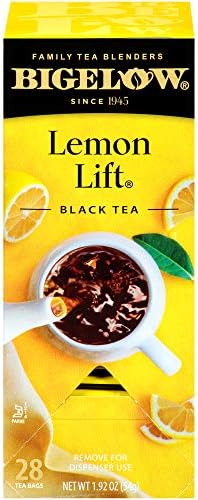 Bigelow Lemon Lift Black Tea Bags 28 Count (Pack of 1) Lemon Flavored Black Tea Naturally & Artificially Flavored
