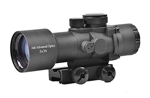 Ade Advanced Optics Crusader 5X Tactical Pris Scope With Illuminated Red/Green Dot Reticle #TOP5