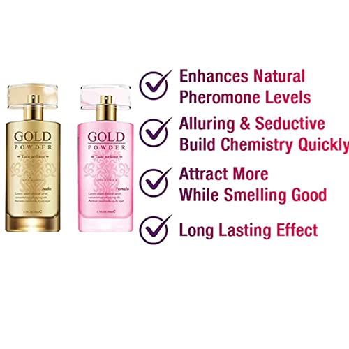 Wolfgrod Roy Pheromone Body Flirting Perfume, 50Ml Gold Powder Taste Perfume, Aromatherapy Glittering Perfume, Pheromone Perfume For Men, Pheromone Perfume Spray For Women To Attract Men (Female) #TOP7