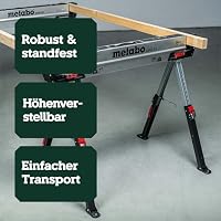 metabo MAB 82-2 Arbeitsbock-Set, Unterstellböcke höhenverstellbar, Stahl – Ansicht 2