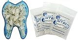 50 PCS Mixed Dental Temporary Crown Kit Anterior Front Bundle with Thermal Fitting Beads Pack-3, Fix...