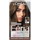 L’Oreal ParisFeria Multi-Faceted Shimmering Colour Gel, Level 3 Permanent, Medium Brown 50 (Pack of 3)