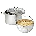 Beyond 12679 Casseruola in Acciaio Inox con Cestello Scolapasta Estraibile e Coperchio in Vetro