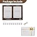 NUPTIO 4x6 Picture Frame Gifts: Wood Photo Frames 10 Year Anniversary Wedding Gift Ideas for Couple Bride Parents Grandparents Wife Memorial Engagement 1-99 Years 50th Holds 2 Then and Now Photos