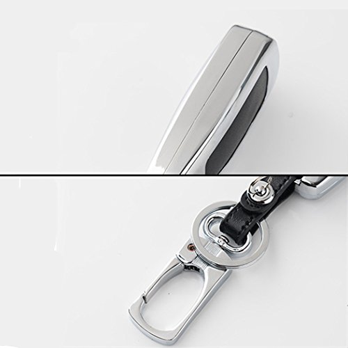 Wfmj Black Zinc Alloy 4 Buttons Leather Remote Key Cover Holder Fob For Chevrolet Camaro Cruze Equinox Impala Malibu Sonic Buick Enclave Lacrosse Regal Verano Gmc Terrain #TOP1