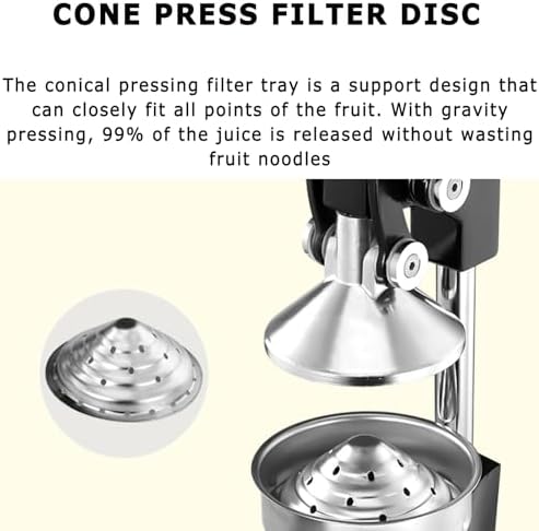Miniatura 3 de Heavy-Duty Citrus Juicer - Cast Iron & Stainless Steel Manual Press for Commercial Kitchens, Professional Grade, Durable, Effortless Juice