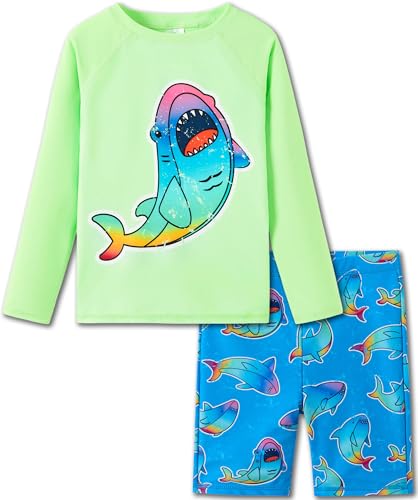 Image of UMELOK Boys' Rash Guard Swim Set