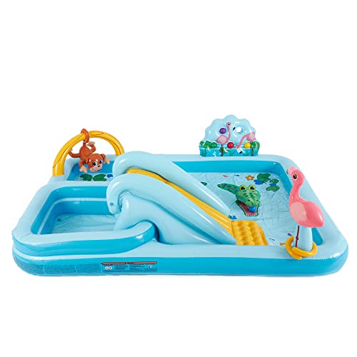 Intex 57161EP 96" x 78" x 28" Inflatable Jungle Adventure Play Center Spray Kiddie Pool for Ages 2 and Up - Image 5