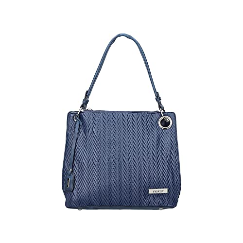Rieker Damen H1089 Handtasche blau
