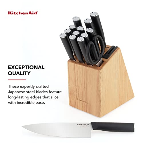 KitchenAid Classic 15 Piece Knife Block Set with Built in Knife