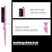 3 Pieces Hair Styling Comb Set Teasing Hair Brush Rat Tail Comb Edge Brush for Edge&Back Brushing, Combing, Slicking Hair for Women (Pink)