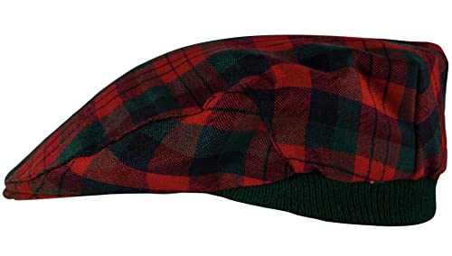 Casquette plate motif tartan Macduff moderne taille unique ajustable
