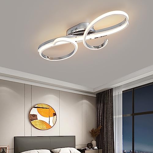 Plafonnier dimmable avec télécommande et design suspendu moderne pour salon - 2