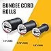 Marine Grade Bungee Cords Heavy Duty Outdoor - Bungee Cord Roll - 100% Stretch Elastic Cord and Absorbent Bungee Shock Cord for Kayak Deck, Camping, Crafting (1/4