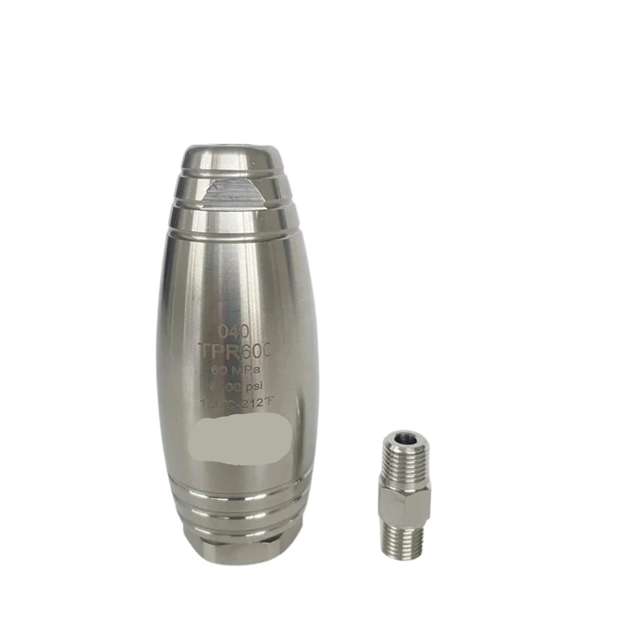 Ugello rotante ad alta pressione interamente in acciaio inossidabile 500/600 bar Turbo Carburo di tungsteno Attacco 1/4 BSP F Bocchette per idropulitrici