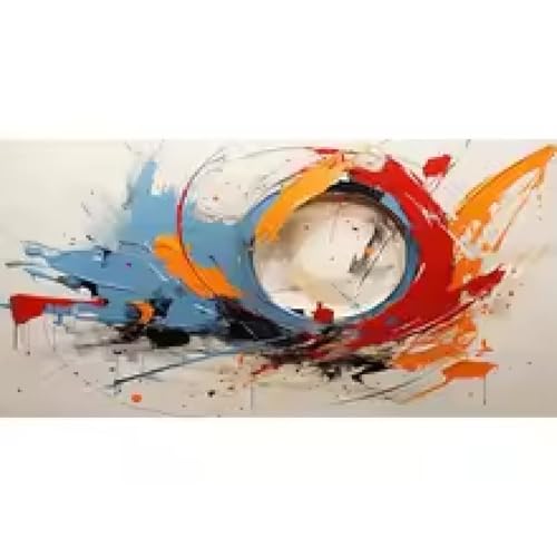 Peinture sur toile de cercle abstrait pour dynamiser le mur de votre bureau moderne