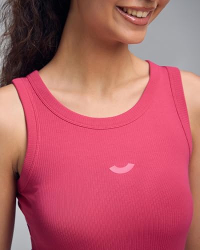 Image of Women's Ultra-Lightweight Ribbed Tank Top | Micromodal & Micropolyester Blend, Sleeveless Crew Neck, Regular Fit for Training, Travel & All-Day Casual Wear (XW2004)