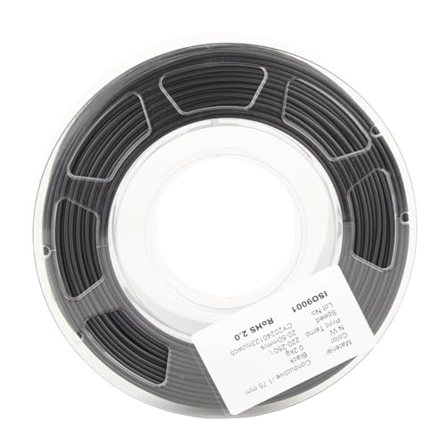 TIKATARER 3D Printer Filament,Disassembly Filament,1.75mm Electrically Conductive Pla Printing Consumable 3D Printer Accessory with 1.42Ω cm Resistivity for Complex 3D Printing Projects
