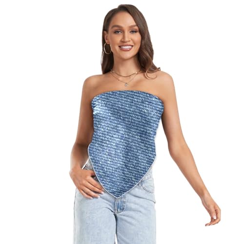 Yuiboo Blue Jeans Square silk Head Hair Scarf Shawls And Wraps Elegantes Winter for Winter bufanda para mujer elegante 7