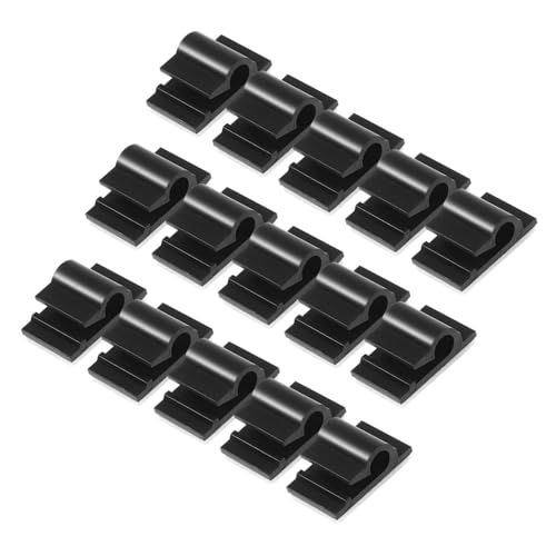 Clips autoadhesivos para cables de gestión de red organizador de cables de plástico en paredes
