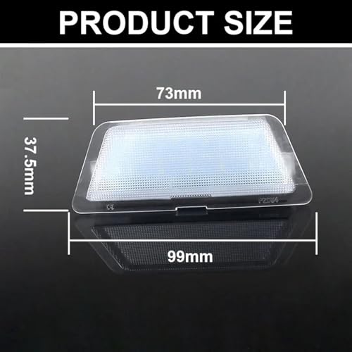 Luz de matrícula LED blanca para Opel Astra G 1998-2004 5