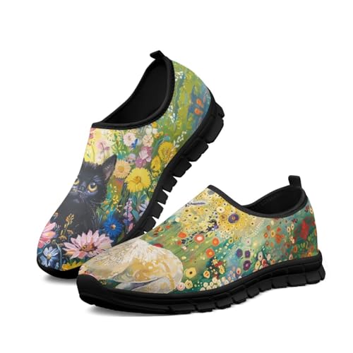 Image of Womens Slip On Walking Shoes Non Slip Loafer Breathable Holiday Travel Shoe Lightweight Casual Low Top Sneakers SizeUS 5.5-11.5