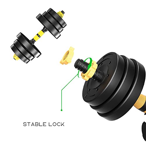 Kit Halteres 3 Em 1 Dumbell Halter Barra Kettlebell para Exercício em Casa até 20Kg
