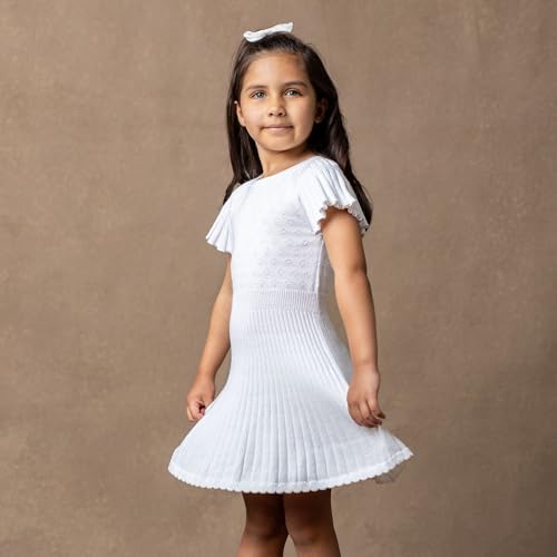 Image of Hope & Henry Girls' Milano Tipped Sweater Dress