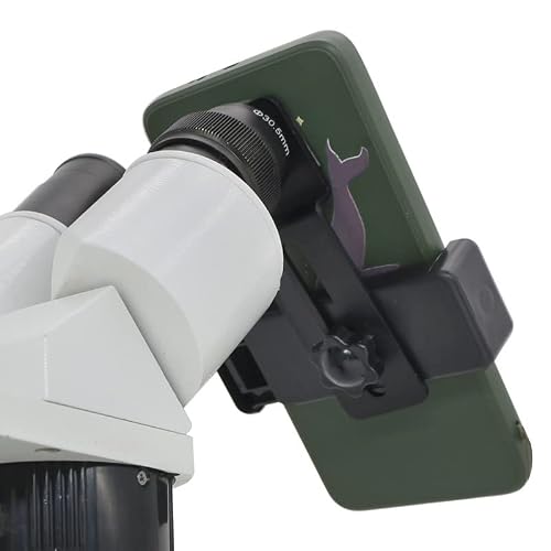 JOEBO Microscope Kit Phone Clip for Microscope with 12.5X Eyepiece Lens Cell Phone Mount Adapter Telescope Accessories Diameter 23.2mm 30mm 30.5mm Microscope Lens Adapters(Mounting 30mm) - Thumbnail 6