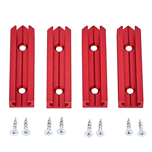 STRONGROWTH Aluminum T Track 3" Intersection Kit -Red Color-4PK by STRONGROWTH - Used condition - Image 3