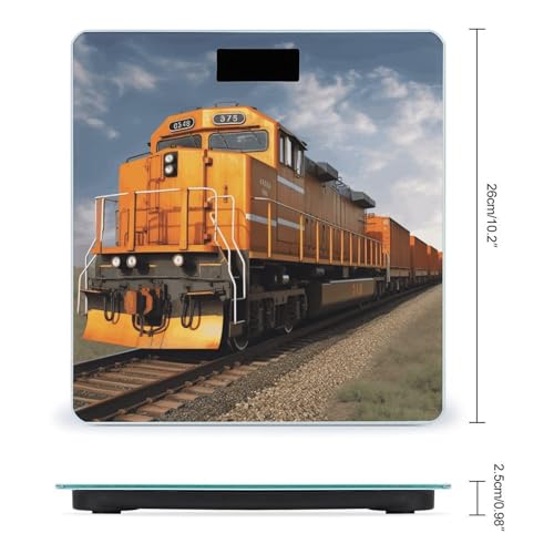 Báscula digital de baño con pantalla LCD y plataforma de vidrio templado miniatura 2