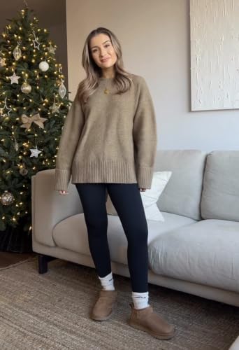 Women's Fleece Lined Leggings Thermal Warm Winter Leggings High Waisted Tummy Control Jogger Yoga Pants with Pockets - image 4