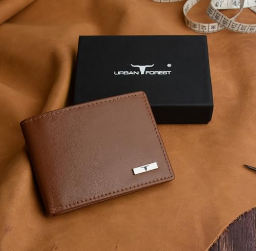 Image of URBAN FOREST Fred Aniline Cognac Leather Wallet for Men