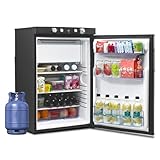 ❄SYSTÈME SILENCIEUX: Le frigo gaz camping car, au système à absorption, fonctionne sans bruit, sans vibration, sans pollution, sans fréon, ainsi fonctionne avec la faible consommation d'énergie.