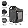 Petseek-Cat-Backpack-Carrier-Large-Pet-Backpack-Carrier-17lbs-Load-Bearing-Ventilated-Design-Dog-Backpack-Carrier-for-Small-Dogs-Sturdy-Cat-Bubble-Backpack-for-Travel-Hiking-Outdoor-Use Large Pet Backpack Carrier