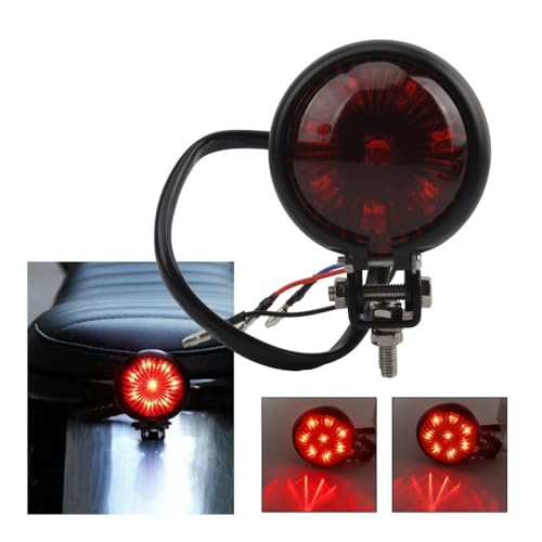 Feu stop LED moto rouge 12V pour remplacer un éclairage arrière défaillant