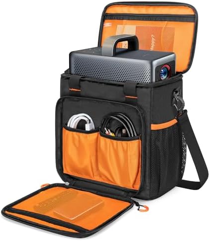 Travel Carrying Case Compatible with Nebula Mars 3/Cosmos Laser 4K/SE, Projector Storage Case Bag with Accessories Pockets(Patent Design)