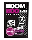 Boombod Diet Shot, Black Cherry Flavor, Metabolism Support Drink, Limit Cravings, Gluten, Dairy, Sugar Free, 10 Calorie Sachets, Glucomannan, 1.85 Oz, Pack of 21