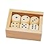 Amazing Child Montessori 6 wooden dice in a small wooden box